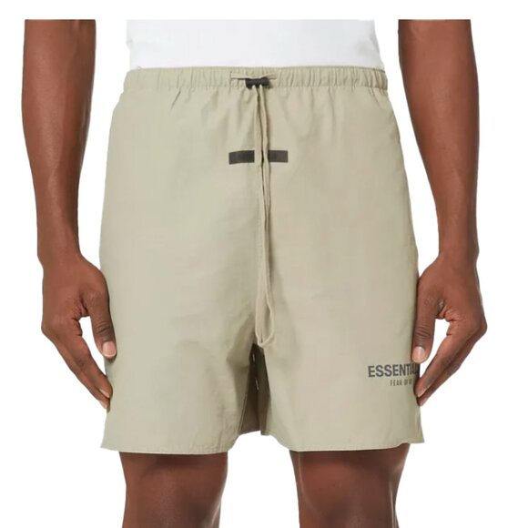 Fear of God Other - FEAR OF GOD Essentials Cotton Elastic Waistband Volley Pistachio Shorts Size M